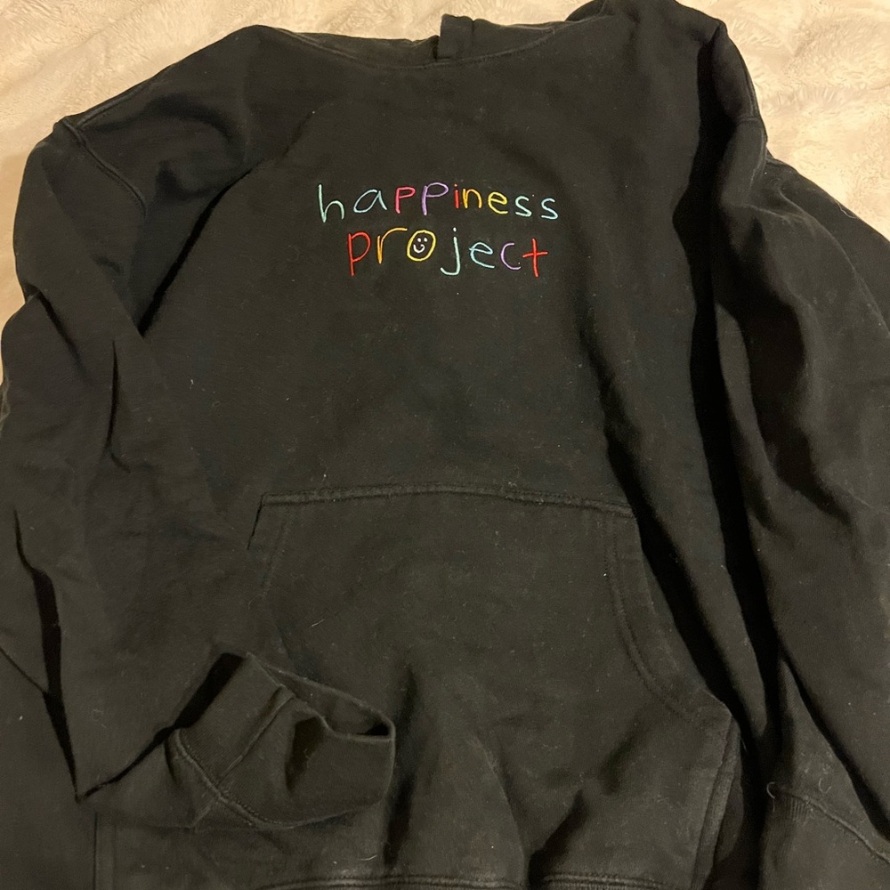 HAPPINESS PROJECT BLACK HOODIE